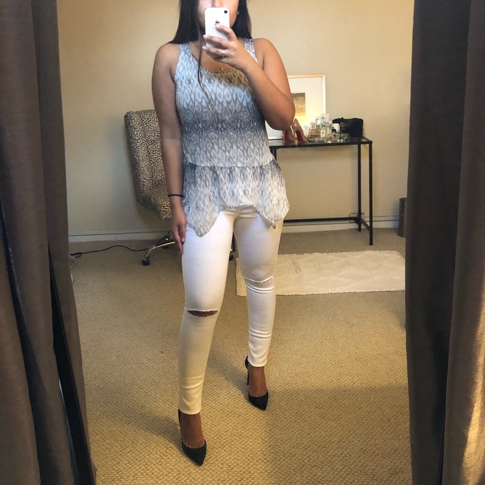 Gray blouse